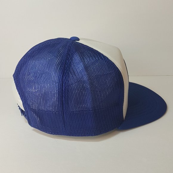 Vintage 80s MckINLEY & Taylor Hat Snapback Trucker Hat Classic Cap Blue Edmonton - Picture 9 of 15